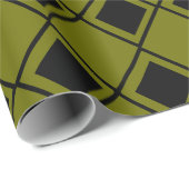 Green Harlequin Geschenkpapier (Rolleneckpunkt)