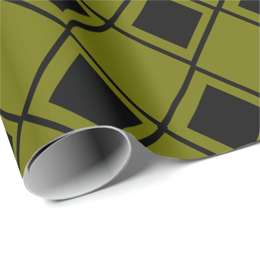 Green Harlequin Geschenkpapier (Rolleneckpunkt)