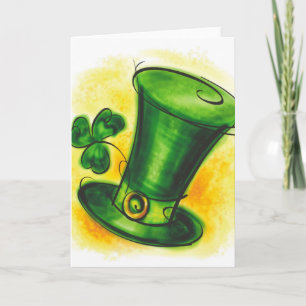 Green Hat Grußkarte Karte