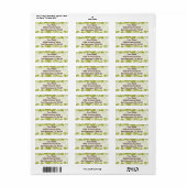 Green Hawaiian Address Labels (Vorne)