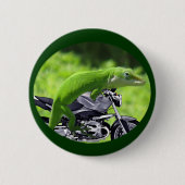 Green Hawaiian Gecko Rider Button (Vorderseite)