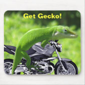 Green Hawaiian Gecko Rider Mousepad (Vorne)