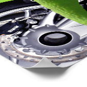 Green Hawaiian Gecko Rider Poster (Ecke)