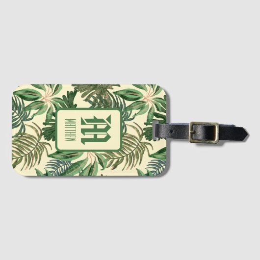 Green Hawaiian Masculine Gepäckanhänger (Vorderseite (Horizontal))