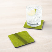 Green Hawaiin Leaf Nah hoch Untersetzer (Rechte Seite)