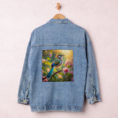 Green Headed Aquamarin Winged Fantasy Bird Jeansjacke (Hangar)