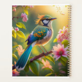 Green Headed Aquamarin Winged Fantasy Bird Planer (Rückseite)
