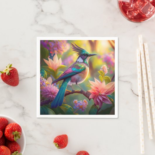 Green Headed Jay Fantasy Bird Serviette (Beispiel)