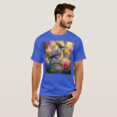 Green Headed Jay Fantasy Bird T-Shirt (Vorne ganz)