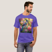 Green Headed Jay Fantasy Bird T-Shirt (Vorne ganz)