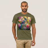 Green Headed Jay Fantasy Bird T-Shirt (Vorne ganz)