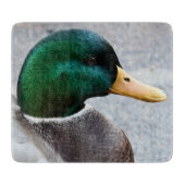 Green Headed Mallard Drake Foto Schneidebrett (Vorderseite)