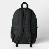 Green Headed Mallard Duck Muster Bedruckter Rucksack (Rückseite)