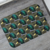 Green Headed Mallard Duck Photo Pattern Badematte