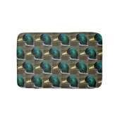 Green Headed Mallard Duck Photo Pattern Badematte (Vorderseite)