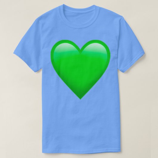Green Heart Emoji T-Shirt (Design vorne)