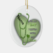 Green Heart EMT Keramik Ornament (Rechts)