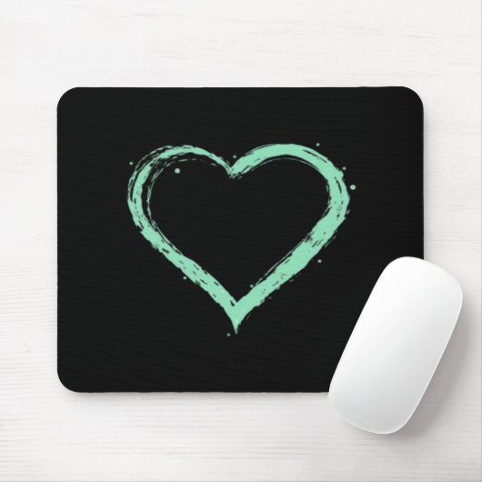 Green Heart Essential Mousepad (Mit Mouse)