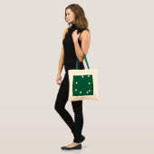 Green Heart Frame Tote Bag – Minimal Love Style Tragetasche (Vorderseite (Model))