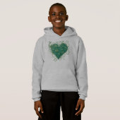 Green Heart Inside Hoodie (Vorne ganz)