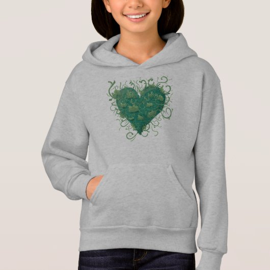 Green Heart Inside Hoodie (Vorderseite)