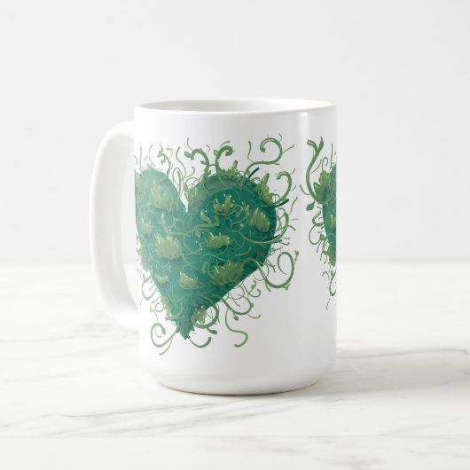Green Heart Inside Kaffeetasse (Vorderseite Links)