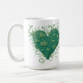 Green Heart Inside Kaffeetasse (Links)