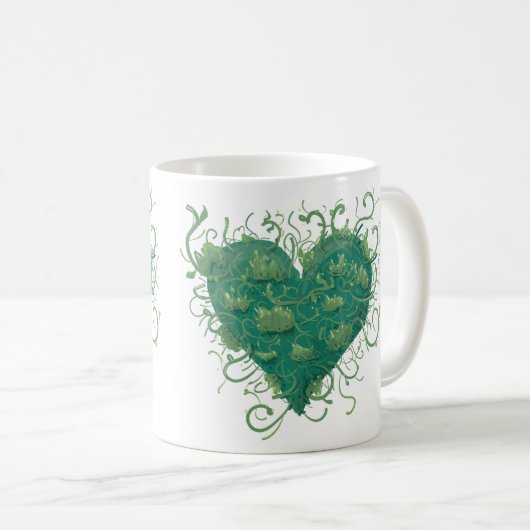Green Heart Inside Kaffeetasse (VorderseiteRechts)