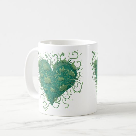 Green Heart Inside Kaffeetasse (Vorderseite Links)