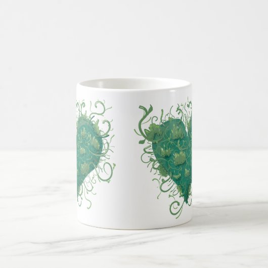 Green Heart Inside Kaffeetasse (Mittel)