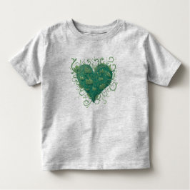 Green Heart Inside Kleinkind T-shirt