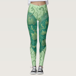 Green Heart Inside Leggings