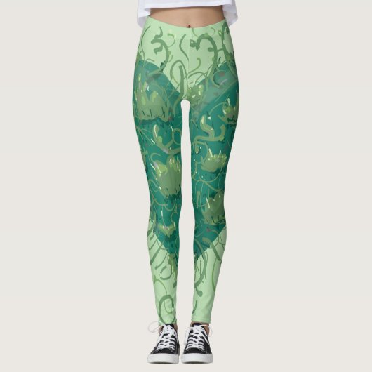 Green Heart Inside Leggings (Vorderseite)