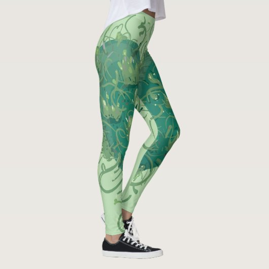 Green Heart Inside Leggings (Rechts)