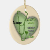 Green Heart Midfrau Nurse Keramik Ornament (Rechts)