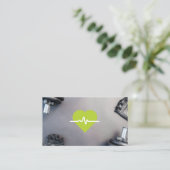 Green Heart Monitor | Fitnessgeräte Terminkarte (Stehend Vorderseite)