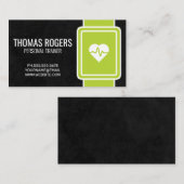 Green Heart Monitor | Personal Trainer Visitenkarte (Vorne/Hinten)