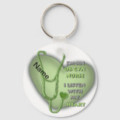 Green Heart ObGyn Nurse Schlüsselanhänger (Vorderseite)
