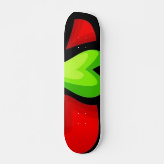 Green Heart Skateboard (Vorne)