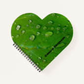 Green Heart Spiral Notebook Notizblock (Vorderseite)