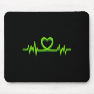 Green Heartbeat Mental Health Awareness for Mens K Mousepad