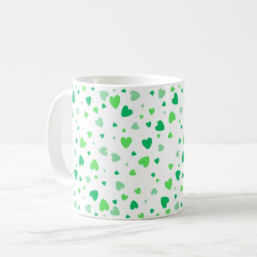 Green Hearts Kaffeetasse (Vorderseite Links)