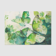 GREEN HEAVEN Schmetterlinge decoupage paper