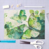 GREEN HEAVEN Schmetterlinge decoupage paper Seidenpapier (Handwerk)