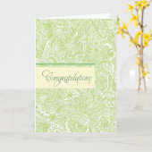 Green Henna gratulierte Card Karte (Gelbe Blume)
