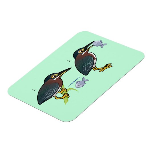 Green Heron Junting Technique Magnet (Linke Seite)