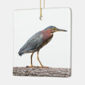 Green Heron Keramikornament (Links)