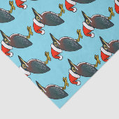 Green Heron Santa Seidenpapier (Ausschnitt)