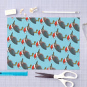 Green Heron Santa Seidenpapier (Handwerk)