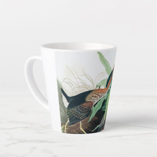 Green Heron von John James Audubon Milchtasse (Linke Ecke)